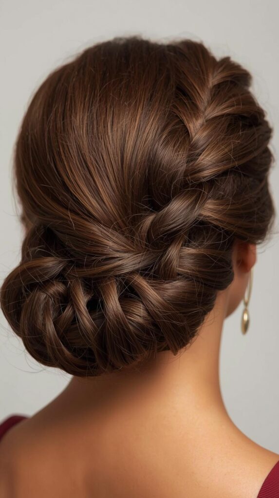 Crown Braid with Defined Coils