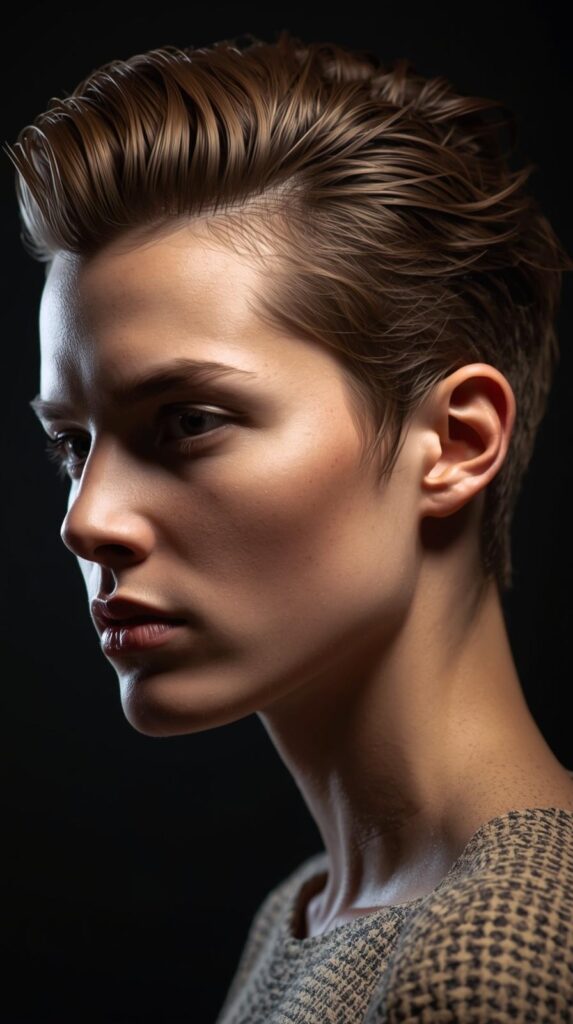 Go for a Slicked-Back Look with Wavy Texture