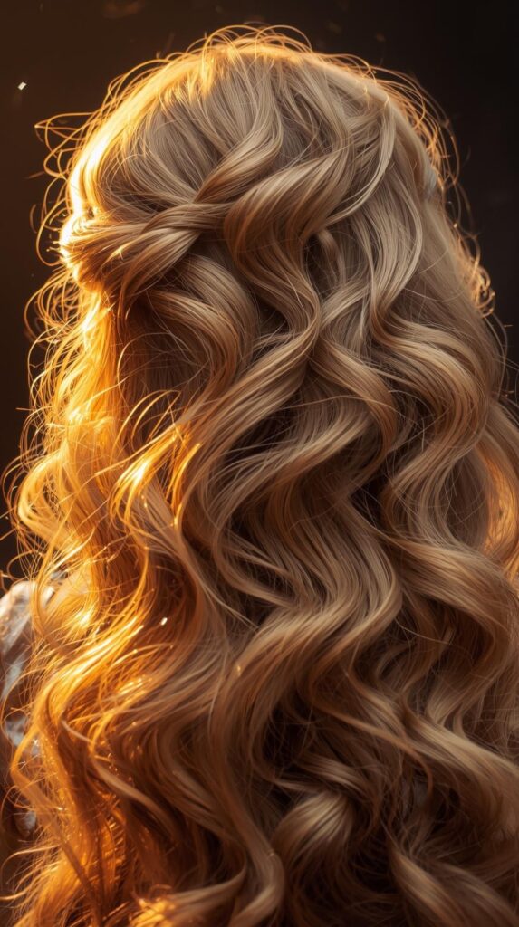 Goddess Waves with a Golden Sunlit Twist