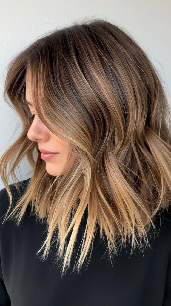 Layered Lob with Highlights