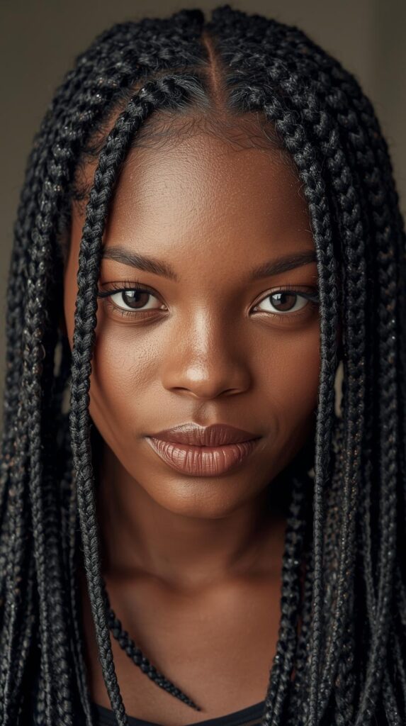 1. Classic Box Braids