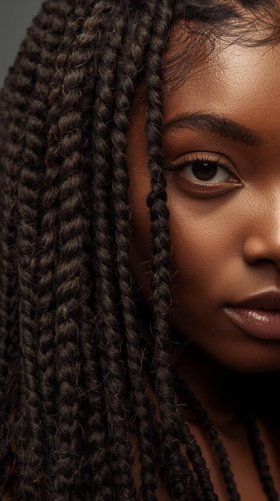 1. Classic Box Braids