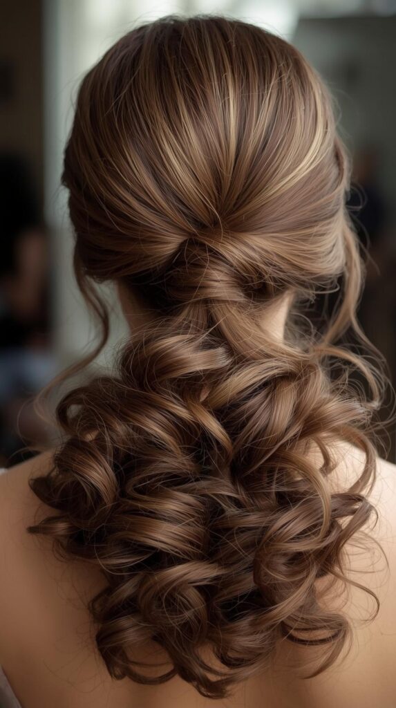 1. Classic Curly Ponytail