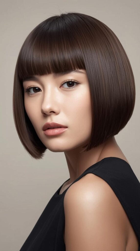 1. Classic Straight Bob