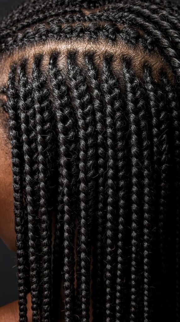 1. Straight-Back Cornrows