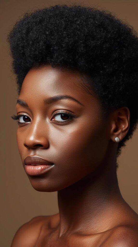 1. The Classic Rounded Afro