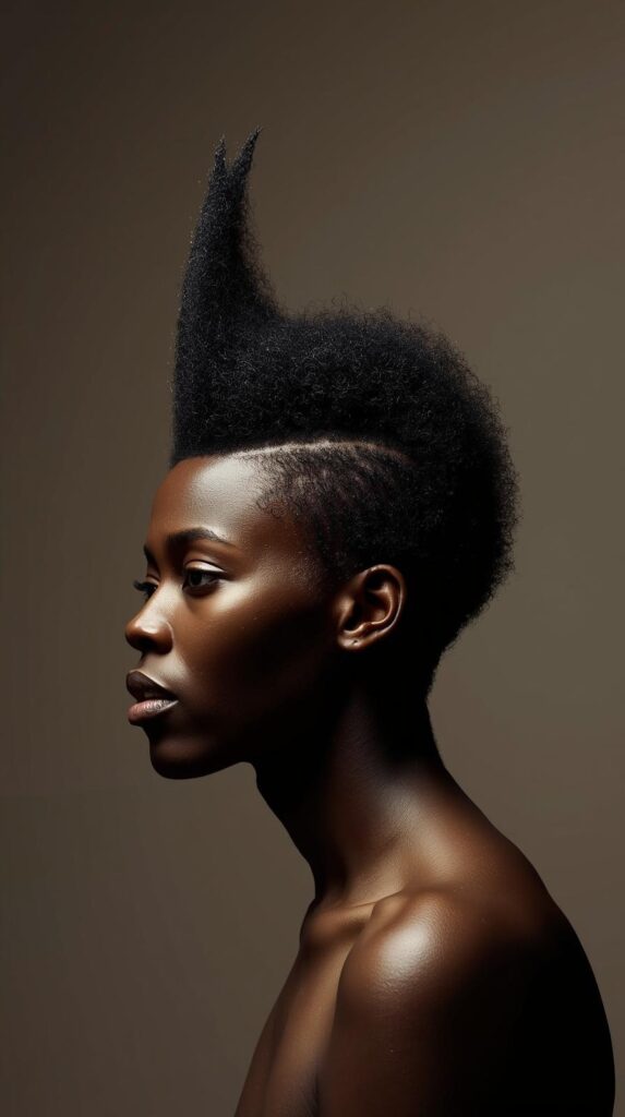 10. Afro Mohawk
