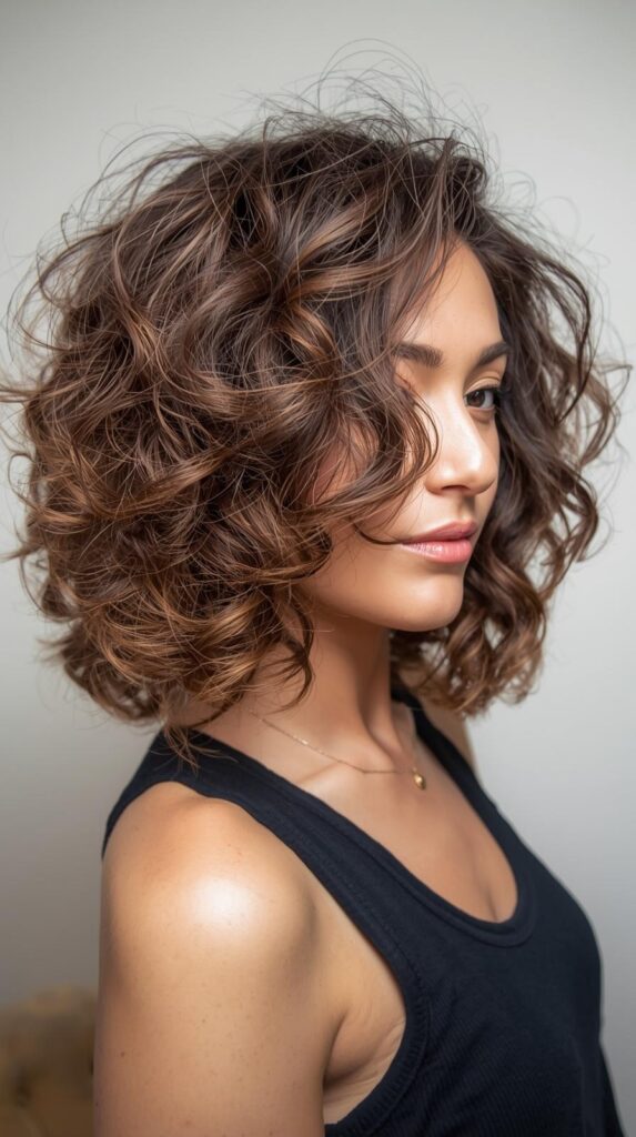 10. Shoulder-Length Curly Bob