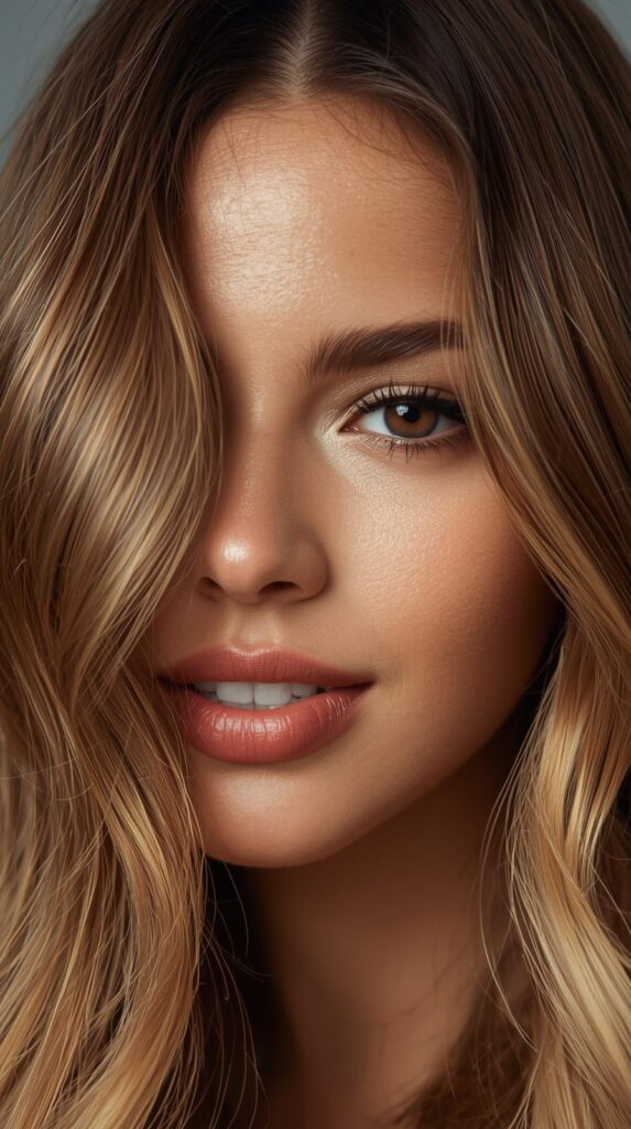 11. Caramel Money Piece Highlights