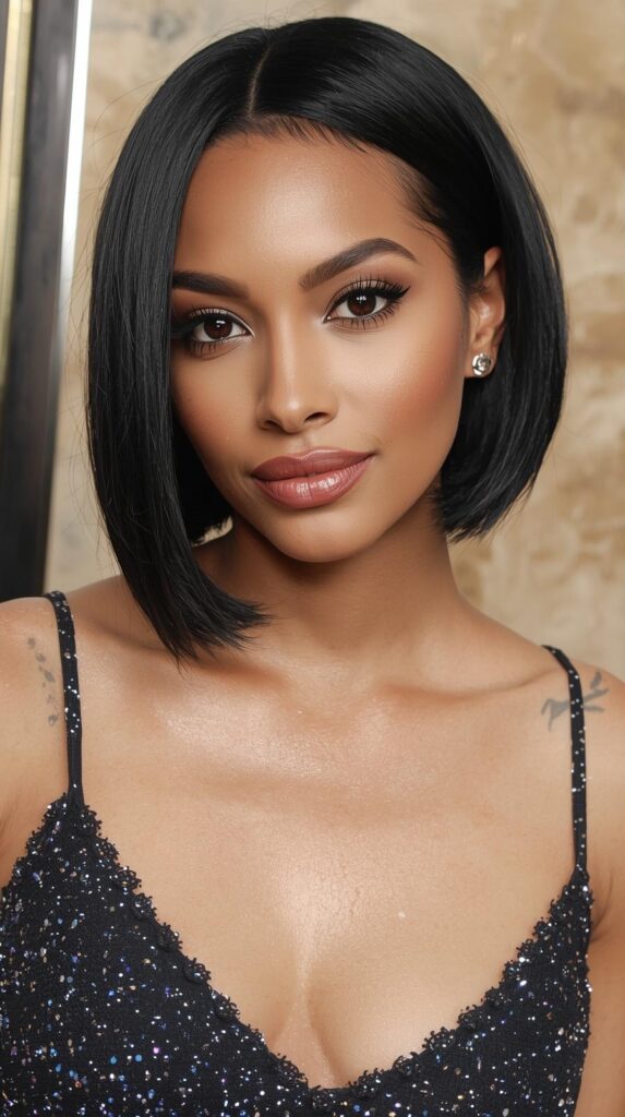 11. Short Bob Black Wig