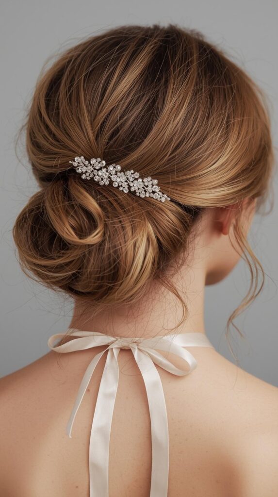 13. Half-Up Twist with Ribbon Accessory