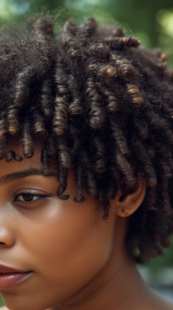 14. Finger-Coiled Afro