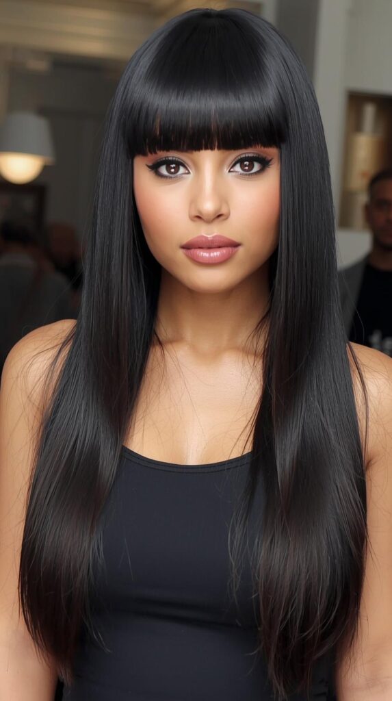 14. Straight Blunt Cut Wig
