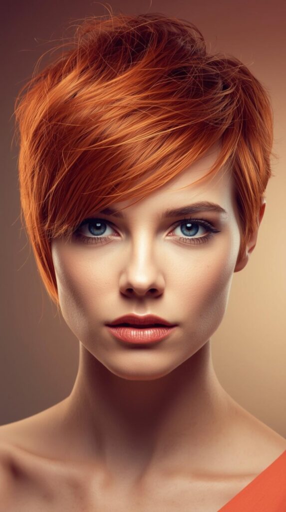 14. Vibrant Copper Pixie Cut