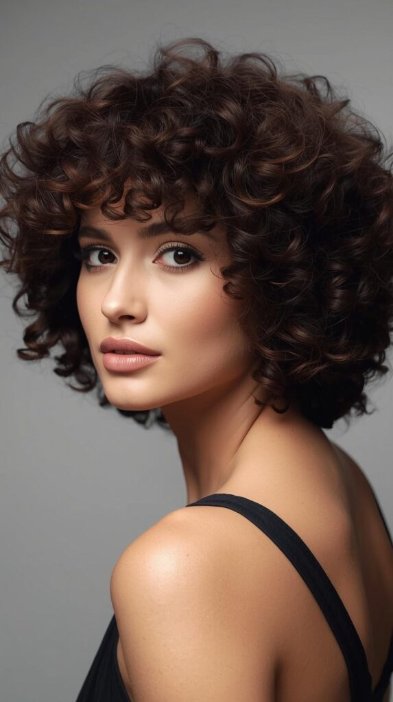 2. Curly Bob with Volume