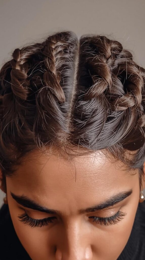 Half-Up Twisted Crown