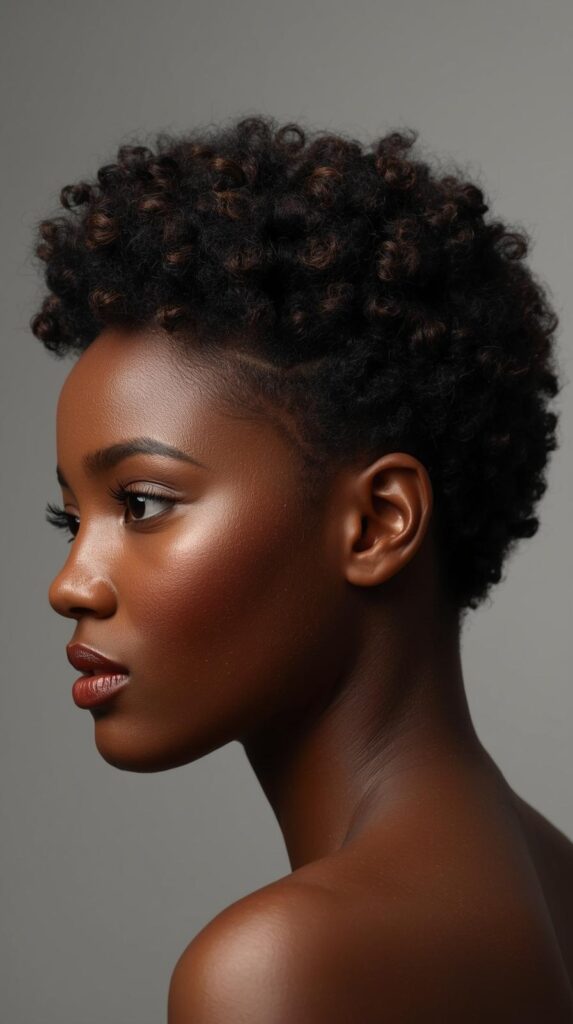 4. Bantu Knot Out on Short Natural Hair