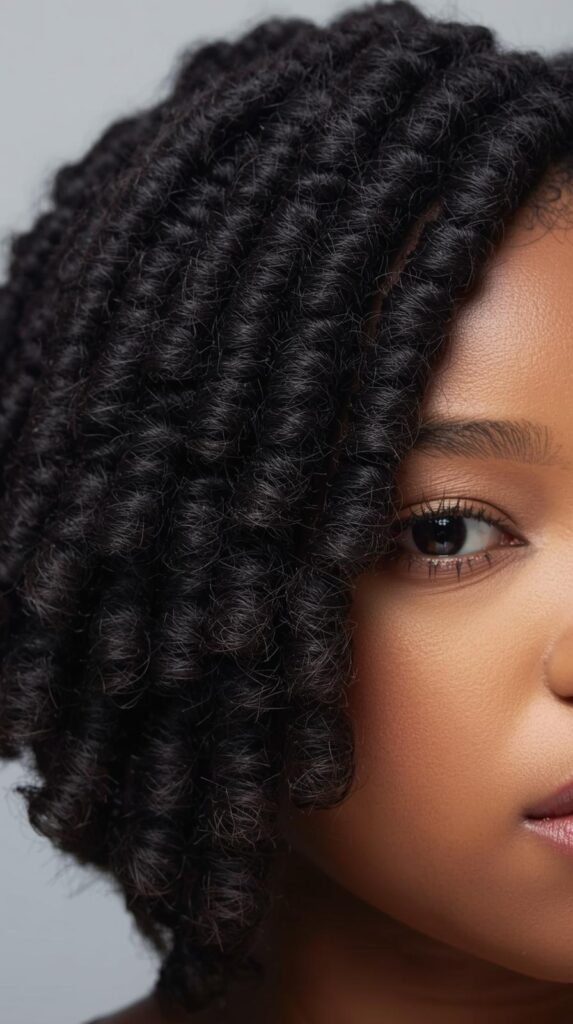 4. Side-Parted Coil Bob