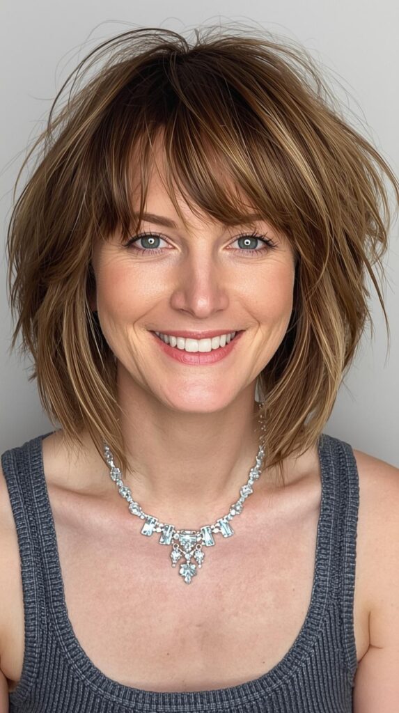 5. Shaggy Layered Bob