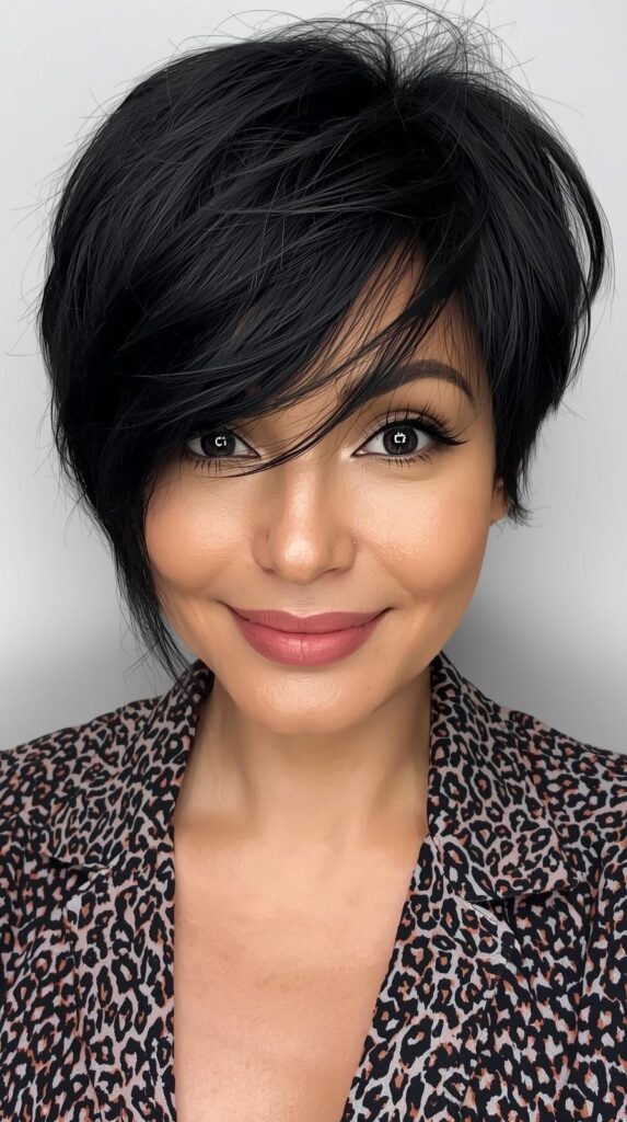 6. Pixie Cut Black Wig