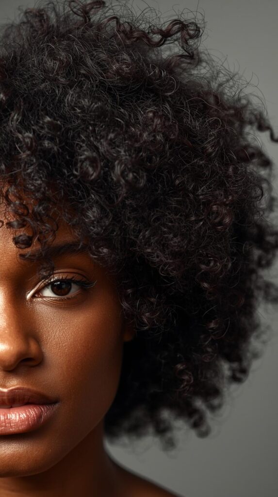 6. Voluminous Curly Afro