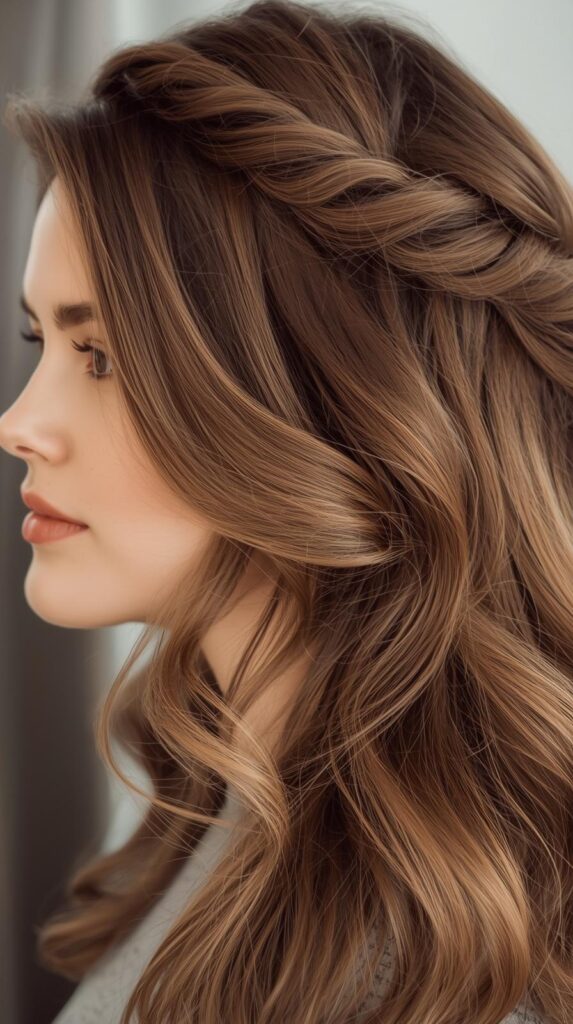 10. High Volume Half Up Style