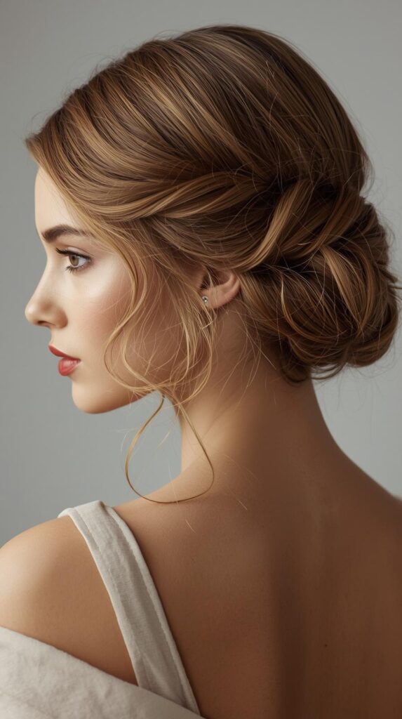 4. Twisted Half Up Style