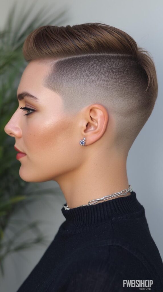 7. Buzz Cut Bald Fade