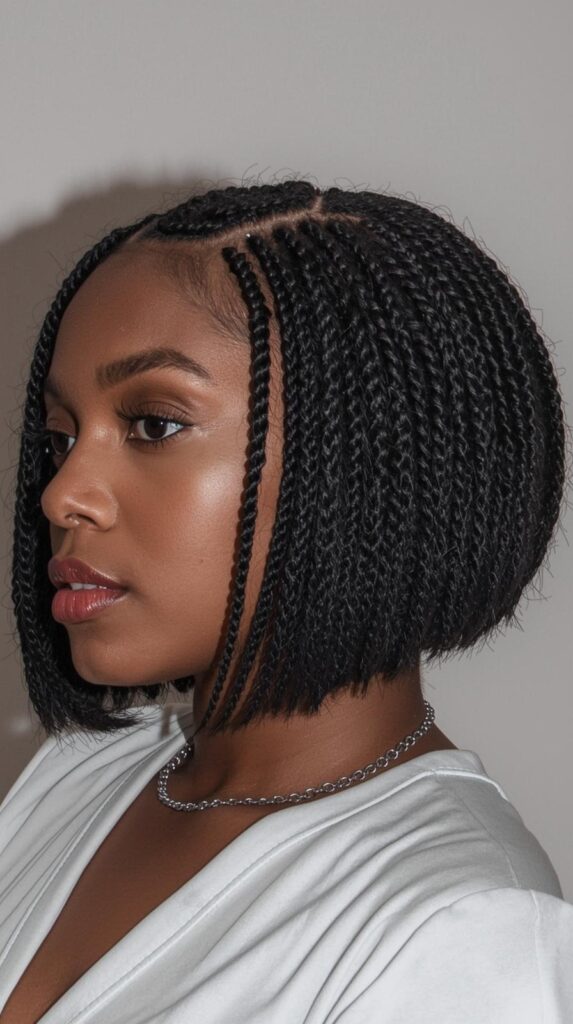 7. Cornrow Bob or Short-Length Variation