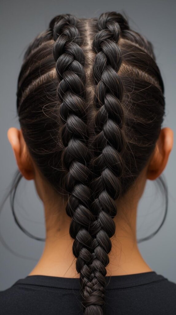 7. Feed-In Braided Ponytail