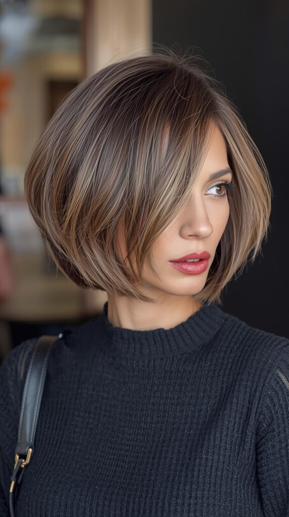 7. Side-Part Bob