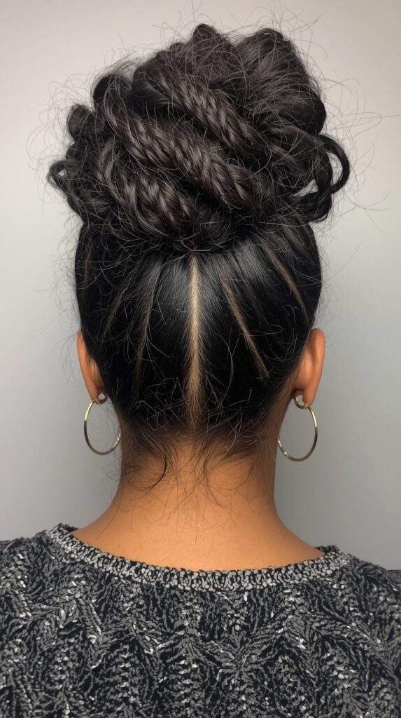 8. Bantu Knot Out Updo