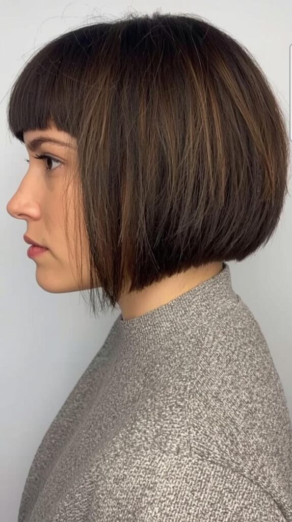 8. Blunt Cut Textured Bob