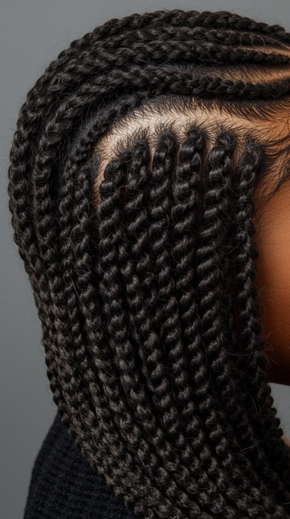 8. Curved or Swirl Cornrow Patterns