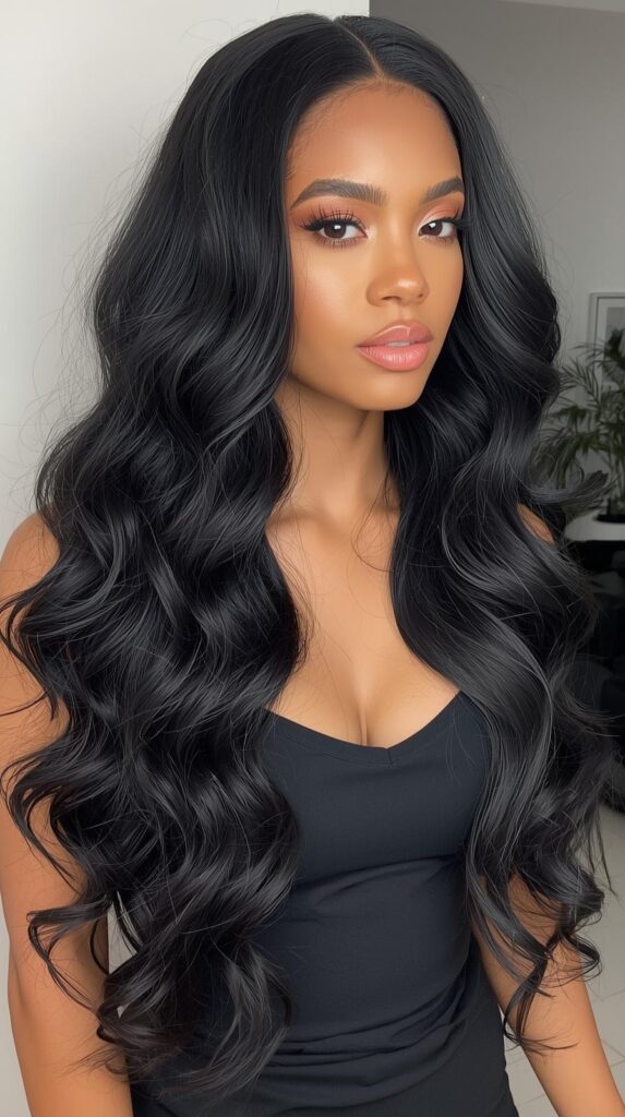 8. High-Volume Black Wig