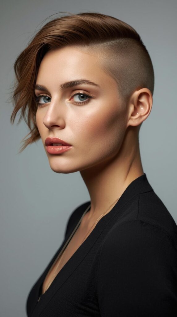 8. Side Part Bald Fade