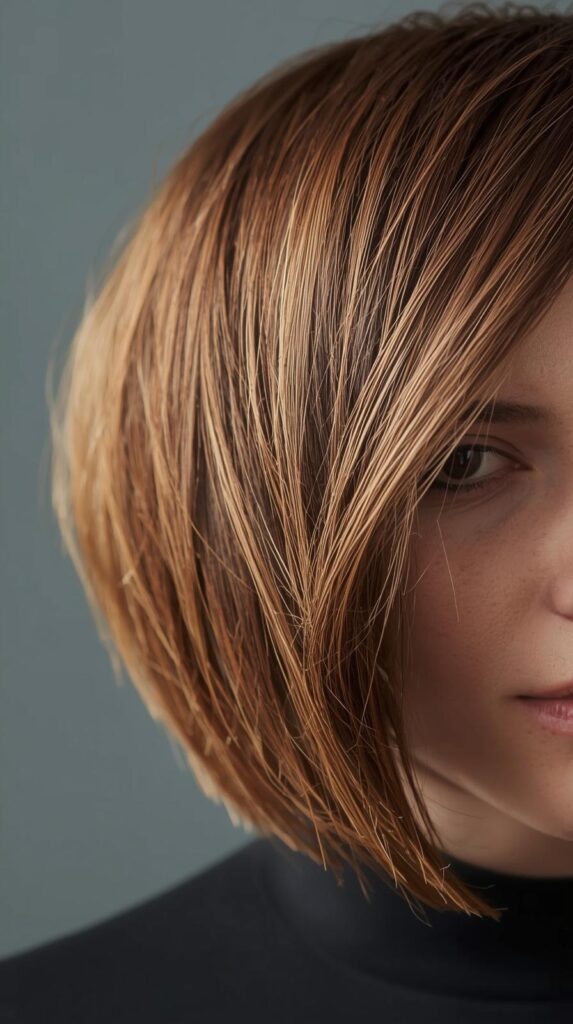 9. Inverted Textured Bob
