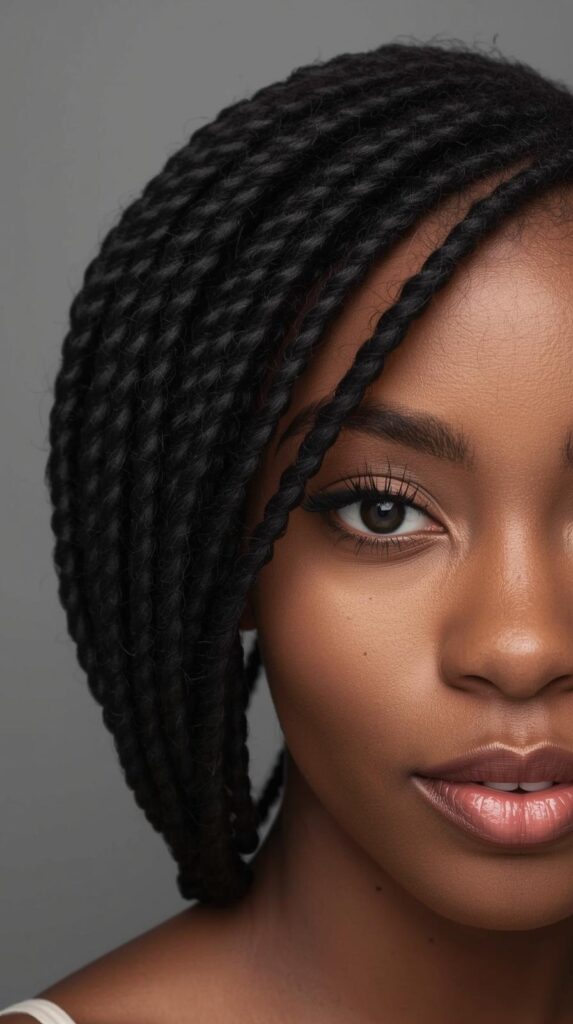 9. Side-Swept Twist Out