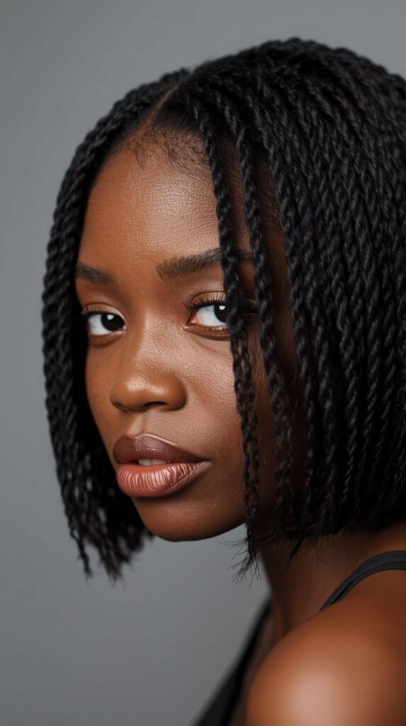 9. Textured Bob for Natural Hair