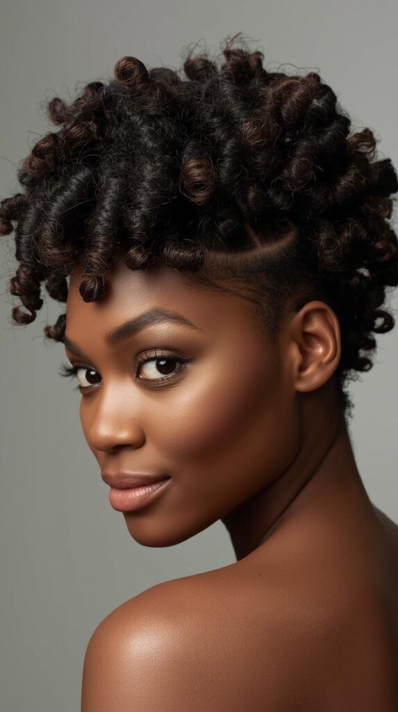 9. Wet-Set Bantu Knot Out