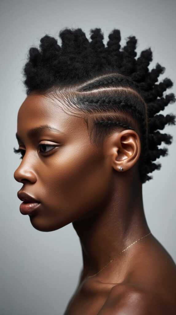 2. Braided Faux Hawk