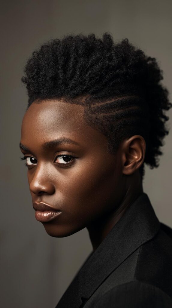 1. Classic Natural Hair Mohawk