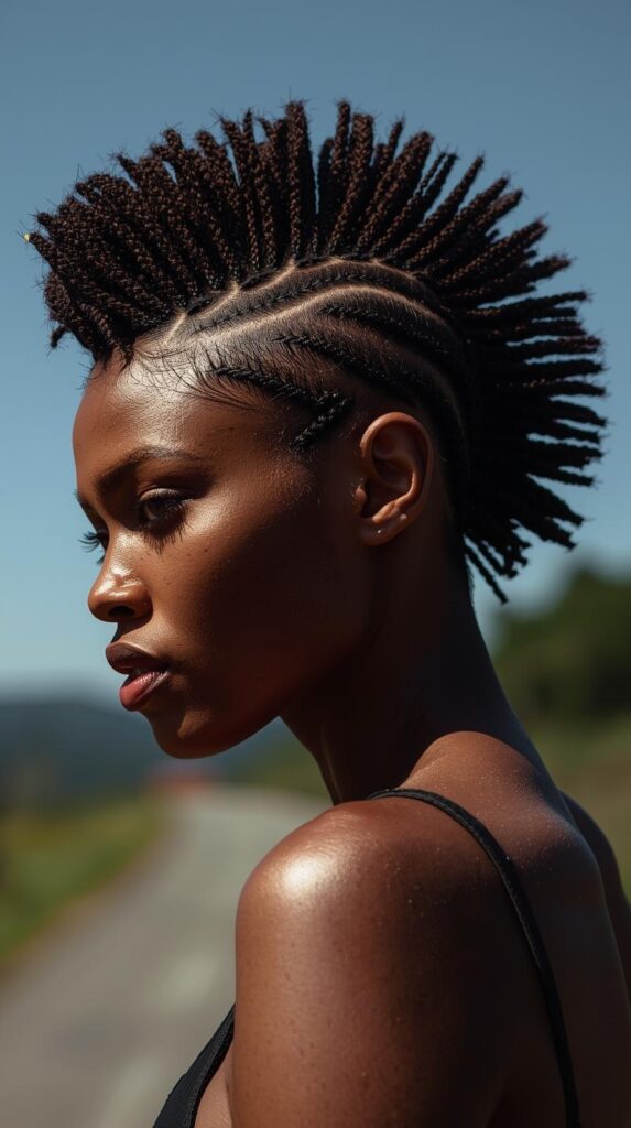 11. Cornrow Mohawk