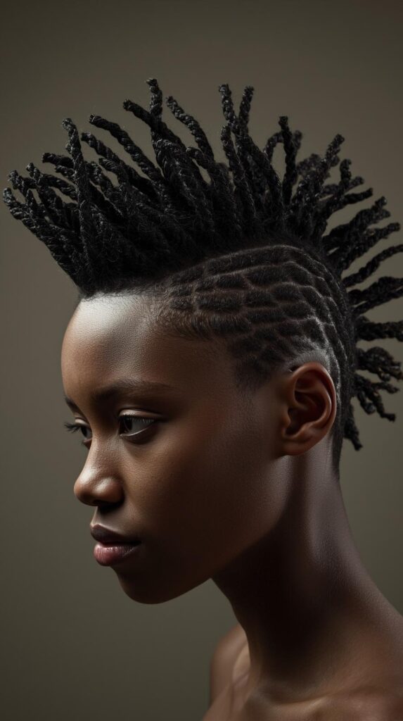 13. Twist-Out Faux Hawk