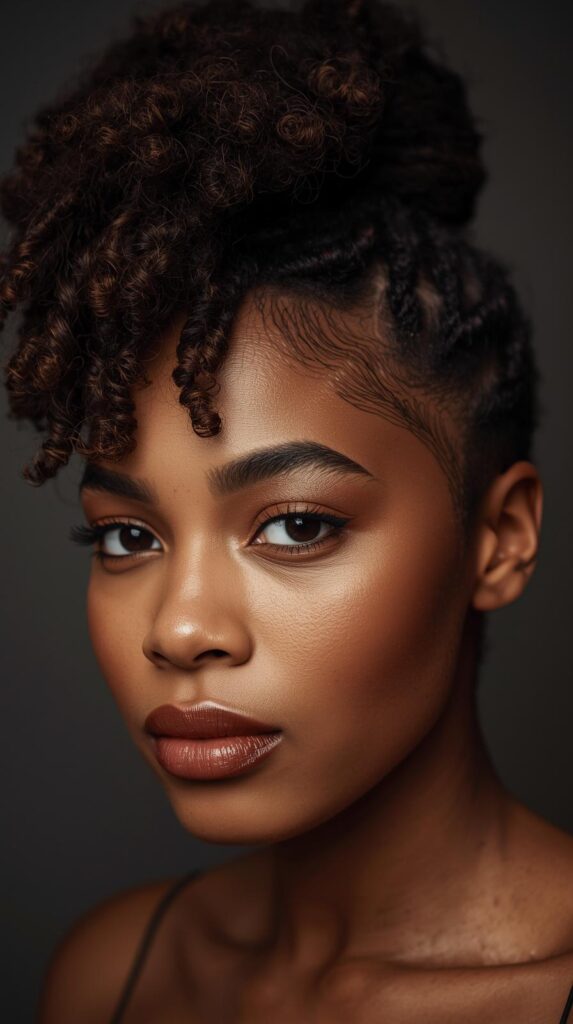 1. Classic Small-Section Bantu Knot Out for Spiral Curls