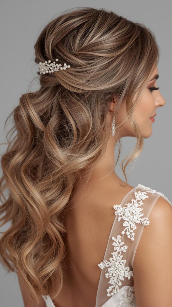 1. Soft Waves for a Romantic Prom Look