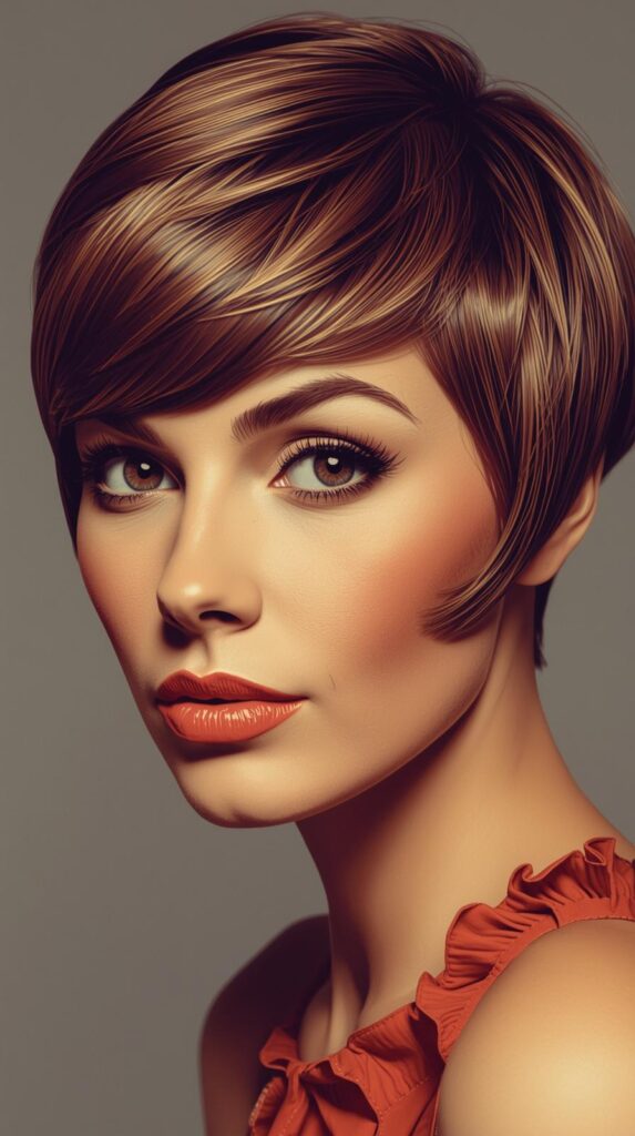 10. 1960s Pixie with Curled Fringe