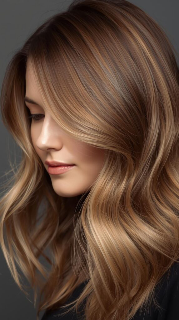 10. Honey Brown Balayage