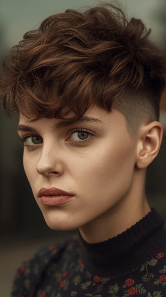 10. Voluminous Pixie With Undercut for Height
