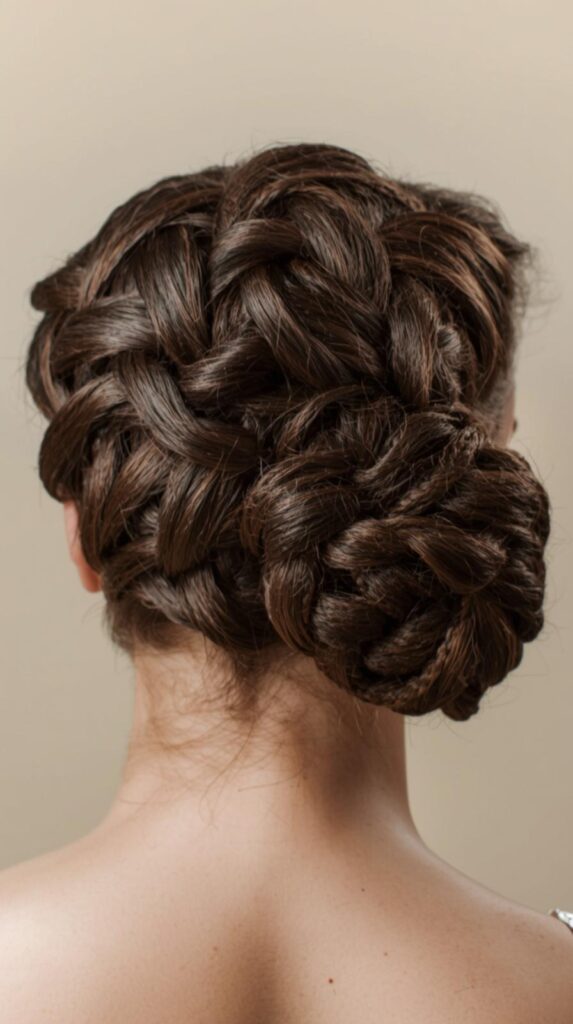 11. Box Braid Updo for Effortless Versatility